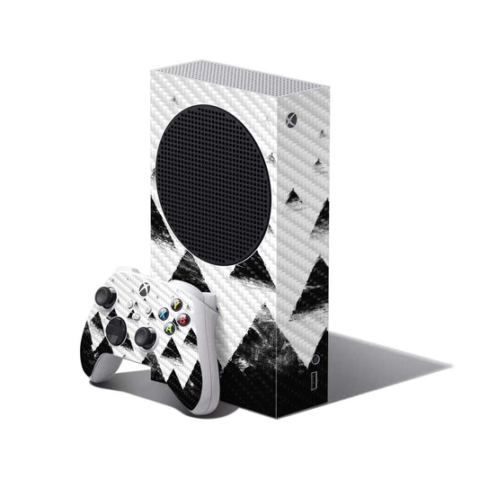 MightySkins Carbon Fiber Skin Compatible with Xbox Series S Bundle - Black Hills | Protective  Durable Textured Carbon Fiber Finish | Easy to Apply and Change Styles | Made in The USA