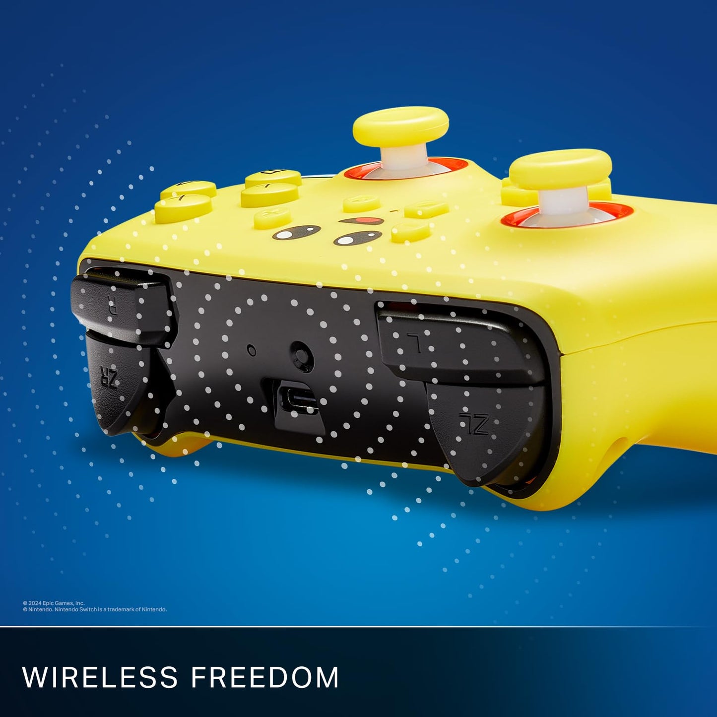 PowerA Enhanced Wireless Controller for Nintendo Switch - Peely, Yellow, Model NSGP0268-01, Officially Licensed Gamepad