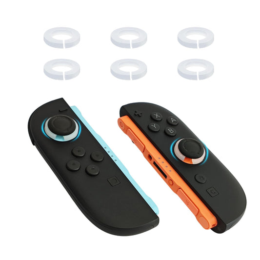 Plenbo 6-Pack Joystick Stabilizer Protector Rings- Anti-Drift Prevention Lock Clamp, Shock-Absorbing Silicone Grip Fixer, Compat