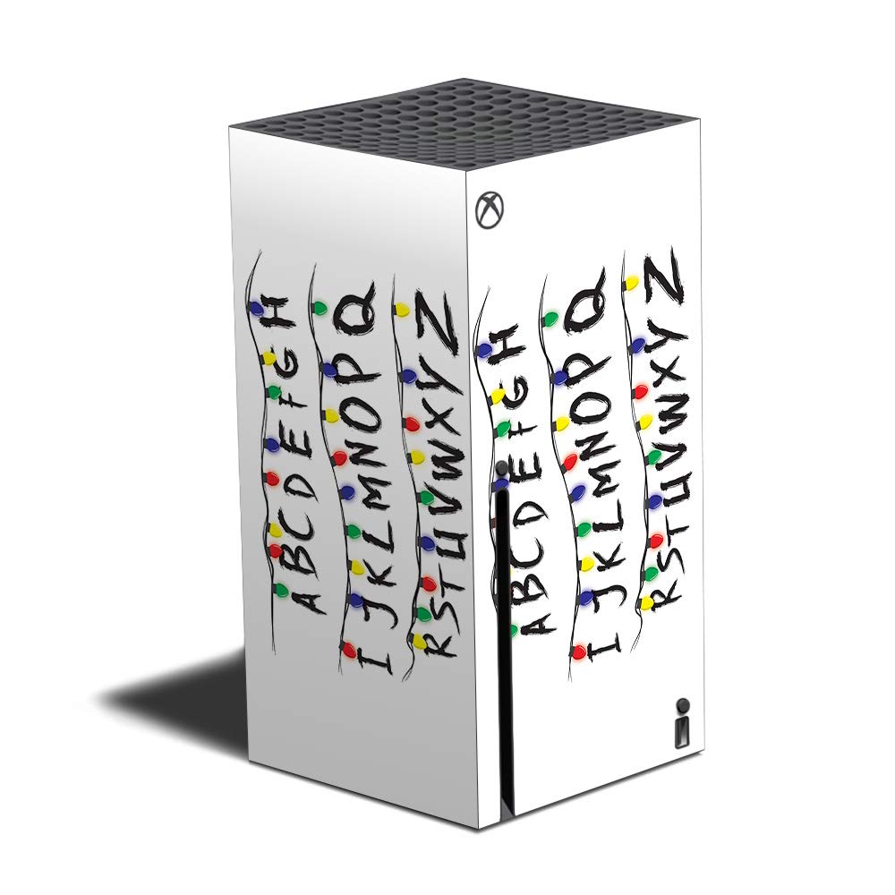 MightySkins Skin Compatible with Xbox Series X - Stranger Alphabet | Protective  Durable  and Unique Vinyl Decal wrap Cover | Easy to Apply and Change Styles | Made in The USA