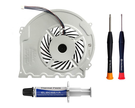ElecGear Replacement Internal Cooling Fan for PS4 Slim CUH-2avoid completely - CPU Heatsink Cooler  Arctic MX-2 Thermal Compound Paste  TR8 Toformula Security  PH00 Screwdriver Repair Tool Kit for PlayStation 4 Slim