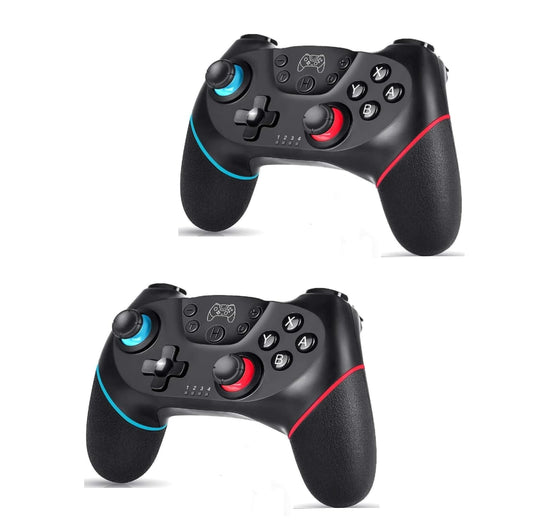 Lyyes Wireless Pro Switch Controller Joystick, 2 Pack, Black, Compatible with Switch/Lite/Switch 2, Model SW001