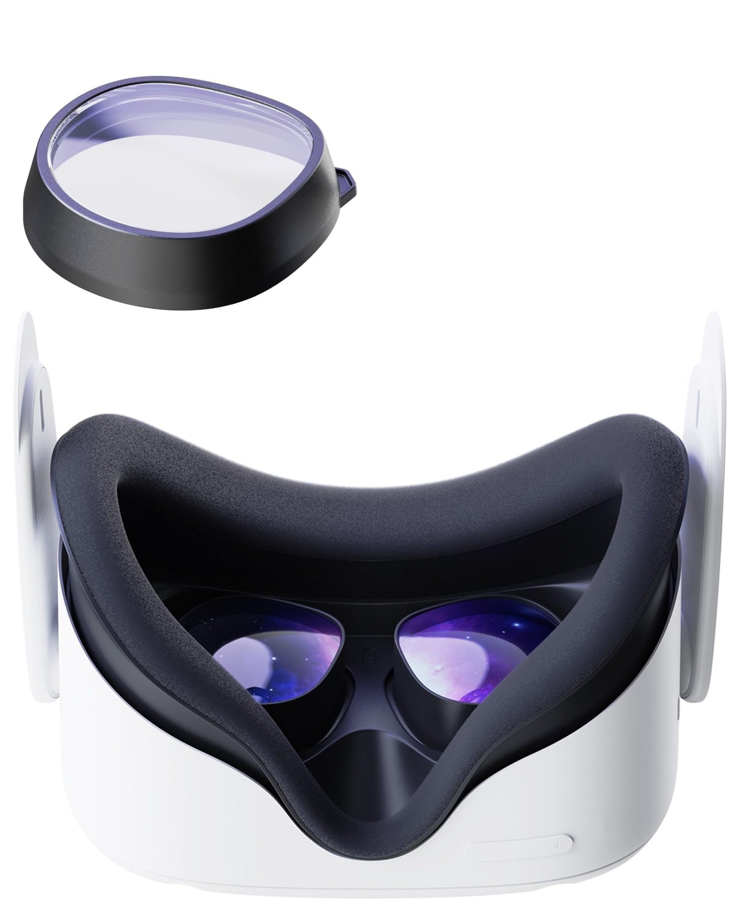 Amavasion Glasses Lenses Compatible with Quest 3S/2  VR Lenses Insert Easy-to-Install Frame Plus Lens Combination SPH:-3.25(One Lens)