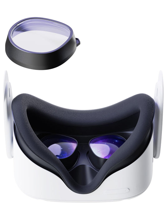 Amavasion Glasses Lenses Compatible with Quest 3S/2  VR Lenses Insert Easy-to-Install Frame Plus Lens Combination SPH:-3.50 (One Lens)