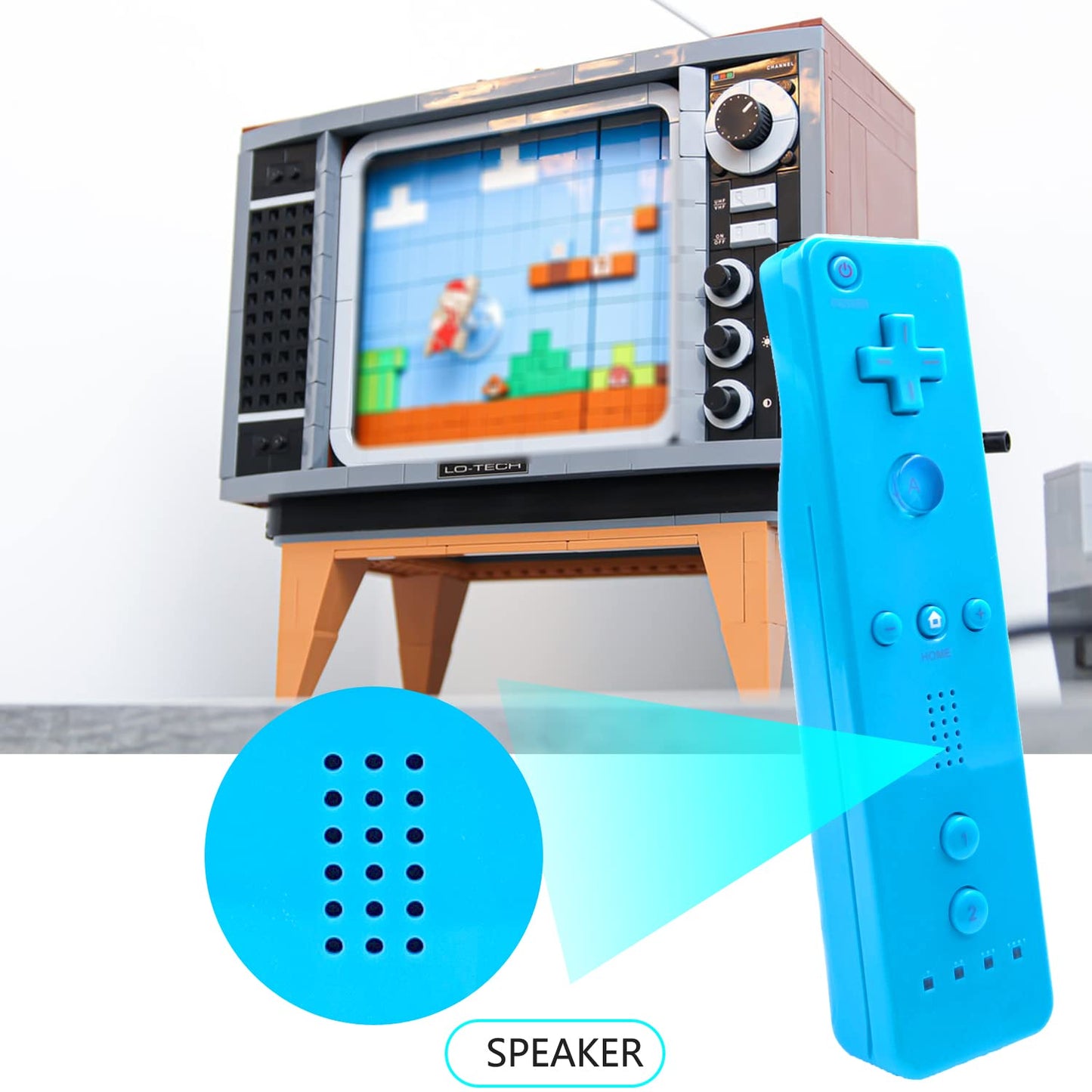 Yosikr Wii Controller 2 Pack - Remote Controllers with Silicone Case & Wrist Strap - Red and Blue