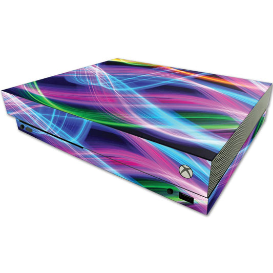 MIGHTY SKINS MightySkins Skin for Microsoft One X Console - Light Waves Vinyl Decal Wrap, Durable & Easy to Apply