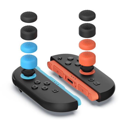8 Pack Thumb Grips Compatible with Nintendo Switch 2 (2025)  WEOTOO Thumb Grip Caps for Switch 2  Enhanced Gaming Grip Set  Joycon Grip Button Stick Cover  Improve Control and Guard Joystick Wear