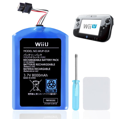 UCEC 8000mAh Rechargeable Battery Pack for Wii U Gamepad WUP-010/WUP-012