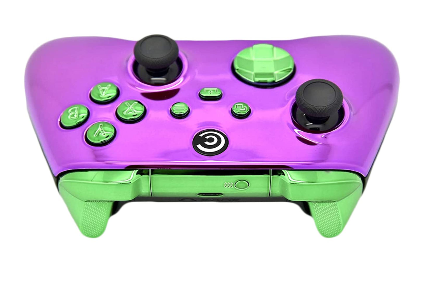 Custom Controllerzz Wireless Controller for Xbox Series X/S & PC - Purple Chrome & Green Chrome Inserts