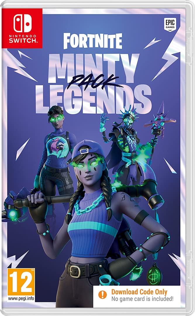 Epic Games  Fortnite Minty Legends Pack - (Nintendo Switch) (NO PHYSICAL GAME or refill unit INCLUDED IN BOX)(ONLY INCLUDES DOWNLOAD CODE IN BOX)