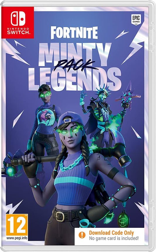 Epic Games  Fortnite Minty Legends Pack - (Nintendo Switch) (NO PHYSICAL GAME or refill unit INCLUDED IN BOX)(ONLY INCLUDES DOWNLOAD CODE IN BOX)