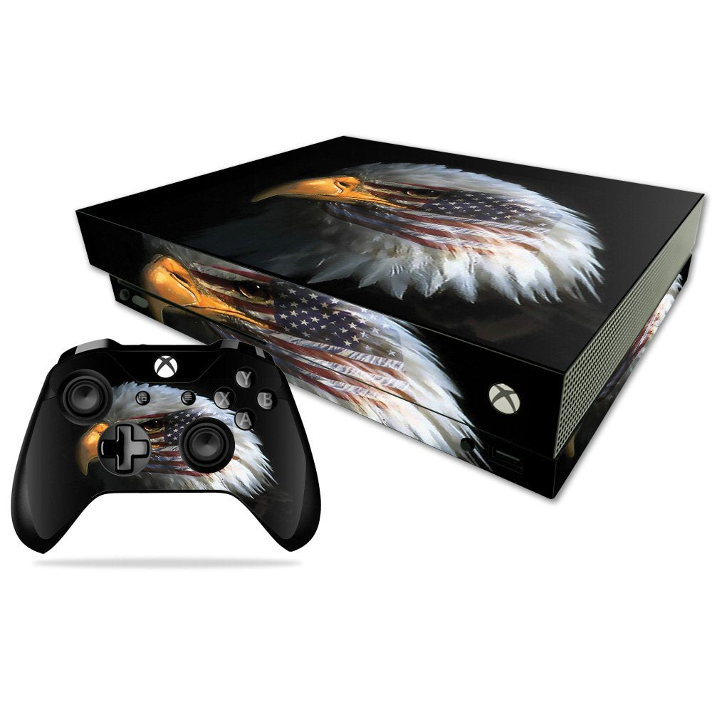 MIGHTY SKINS Xbox One X Skin - Eagle Eye Vinyl Decal Wrap, Durable & Easy to Apply, Model MIXBONXCMB-Eagle Eye