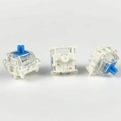 DRAOZA G Pro 3.0 Gateron G Blue Pro 3.0 Clicky Switches, 72PCS Pre-Lubed RGB for MX Mechanical Keyboards, Blue