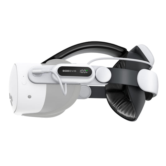 BOBOVR E3 Pro Battery Strap Accessories for Meta Quest3/3S 10000mah Hot Swappable Fast Charging Battery and 3.5mm Audio Expansion
