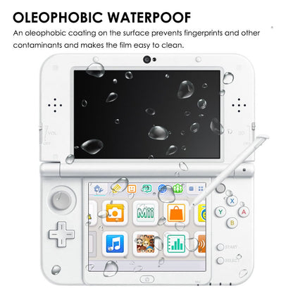 AFUNTA Screen Protector for New 3DS XL - 4 Pcs Tempered Glass & HD Clear PET Film, 3DSXL Accessory