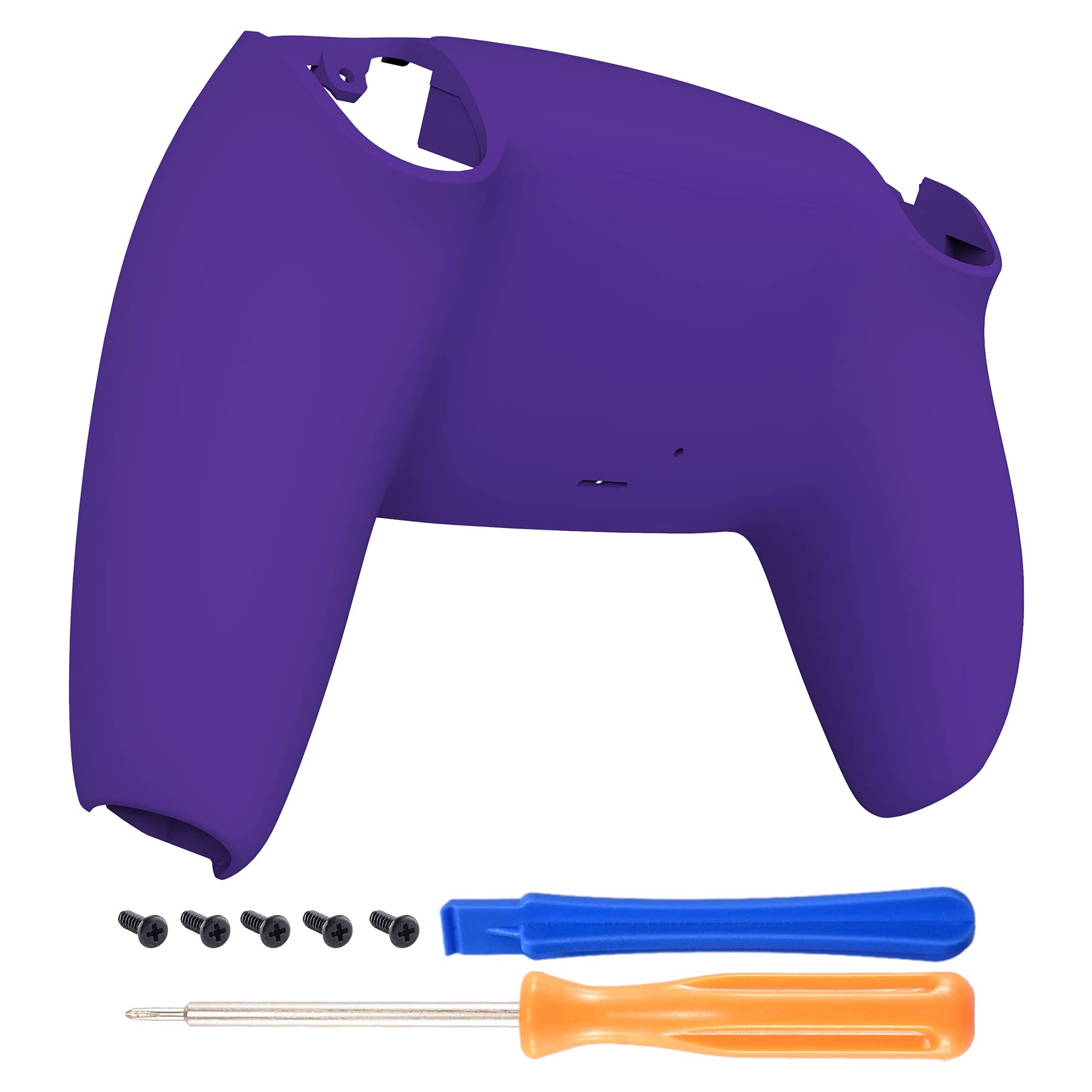 eXtremeRate Purple Soft Touch Grip Back Plate for PS5 Controller, Model DPFP3007