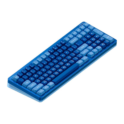 nuphy Halo96 V2 Wireless Keyboard, 96% Hot Swappable, Blue, Lemon Switches (55gf), QMK/VIA, RGB Backlit, Bluetooth/USB-C/2