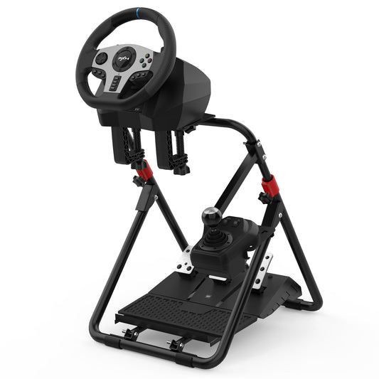 PXN A9 Steering Wheel Stand - Adjustable & Foldable for Logitech G29/G25/G27/G920 & Thrustmaster T300RS - Black