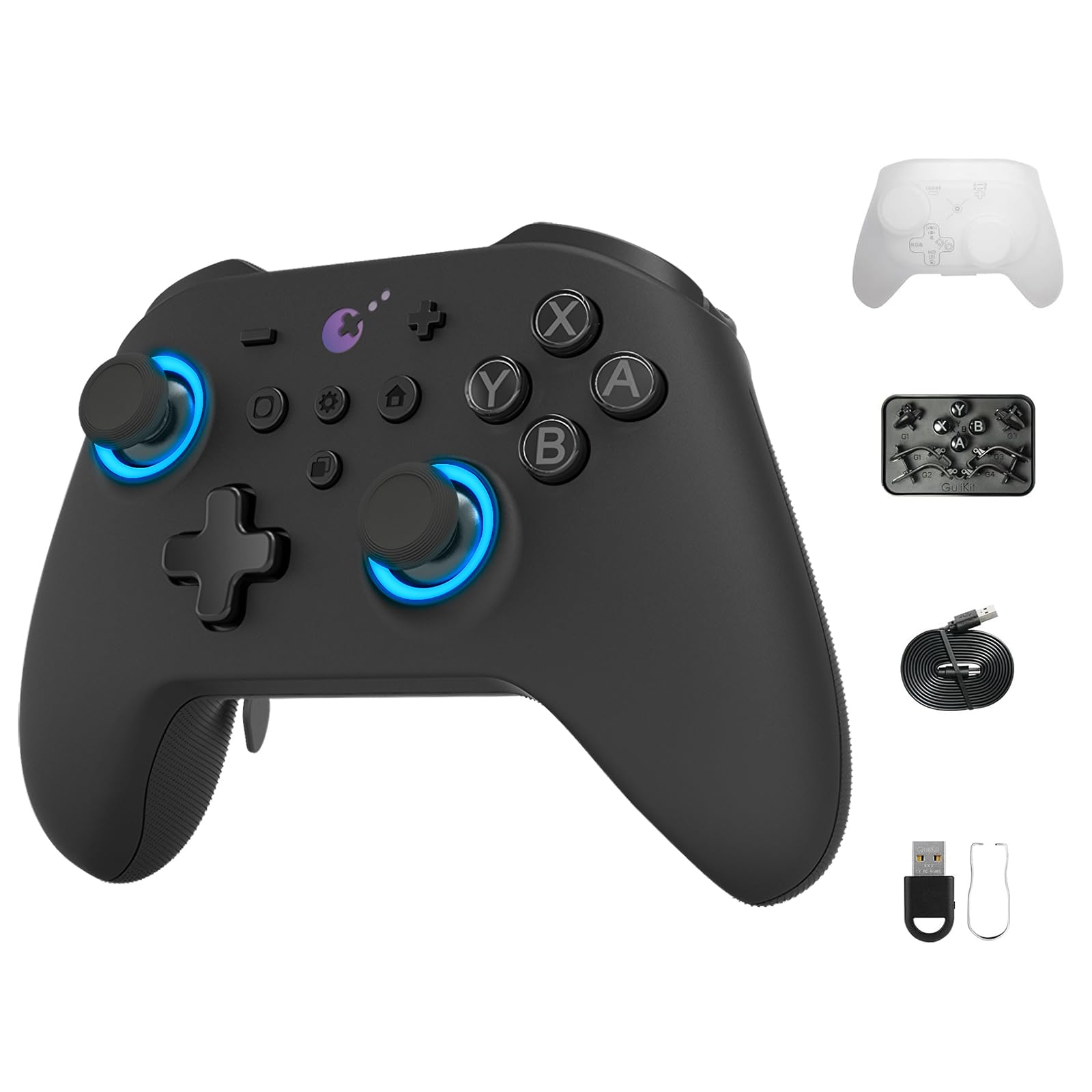 Gulikit KK3 Max Controller  Kingkong 3 Controller  Nintendo Switch Controller with Hall effect Joysticks and Triggers  1000Hz Wireless Polling Rate  4 Back Button  Compatible with Switch/Switch OLED