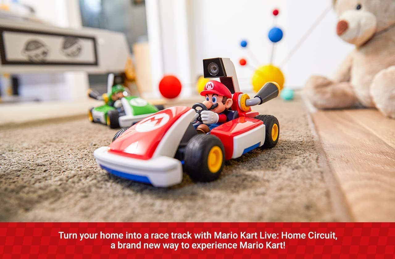 Nintendo Mario Kart Live: Home Circuit - Luigi Green, Small Size, Model 10004631, Plastic Material