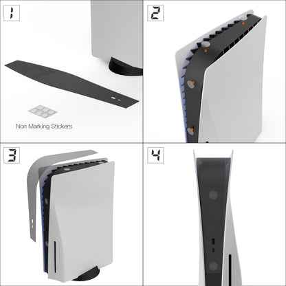 AJKTHGE Dust Cover Net for PS5 - Anti-Dust, Grey Lattice, Compatible with Optical & Digital Versions