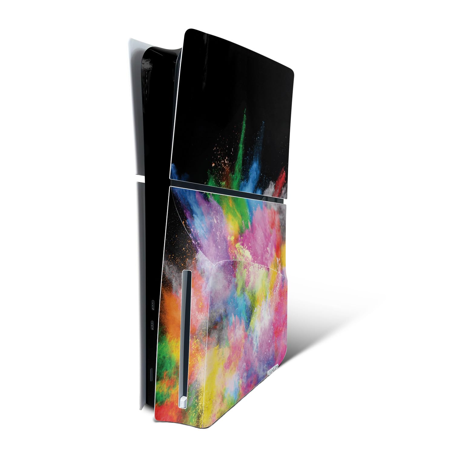 MightySkins Skin Compatible with Playstation 5 Slim Disk Edition Console Only - Paintsplosion | Protective  Durable  and Unique Vinyl Decal wrap Cover | Easy to Apply | Made in The USA