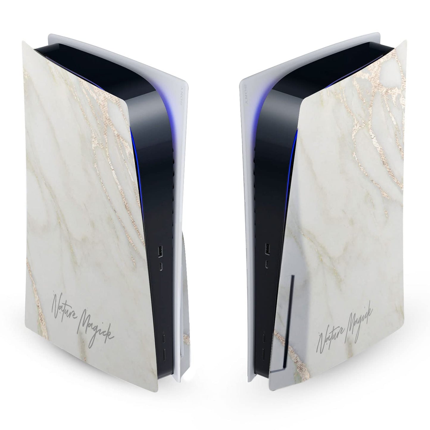Head Case Designs Officially Licensed Nature Magick Gold Art Mix Vinyl Faceplate Sticker Gaming Skin Decal Cover Compatible With Sony PlayStation 5 PS5 Disc Edition Console