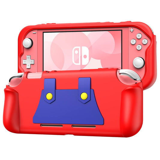 KENOBEE Silicone Case for Nintendo Switch Lite - Ergonomic Grip, Shock-Absorption, Anti-Scratch, Mario Red, Model KDAD001