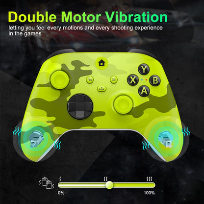 HEDYDK Wireless Controller for Xbox One & Series X|S - Camo Yellow, Compatible with Windows PC