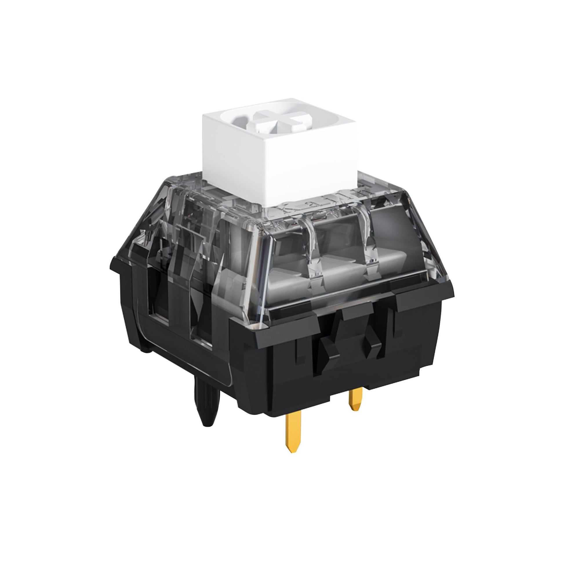 Kailh Box White V2 Keyboard Switch 5-Pin 45gf Clicky Pre-Lubed Gold-Plated Spring Dustproof and Waterproof Switches for Mechanical Gaming Keyboard(10pcs)