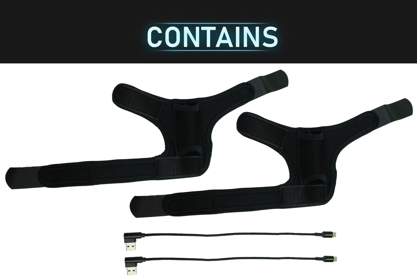 DeadEyeVR Valve Index Wrist Mounted Battery Kit - Charges Controllers, Black