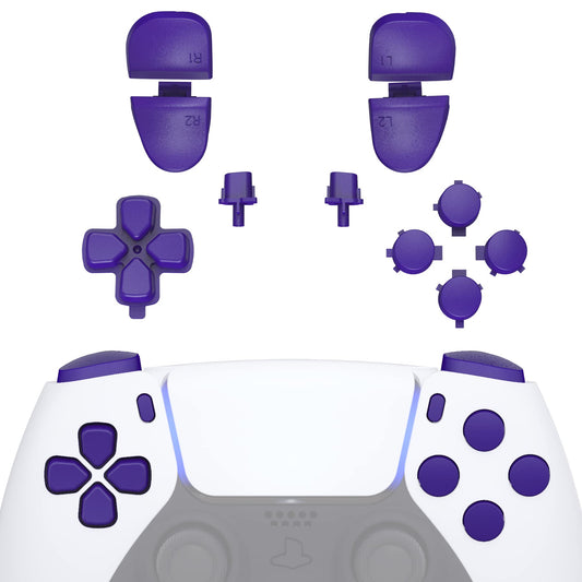 eXtremeRate Replacement D-pad R1 L1 R2 L2 Triggers Share Options Face Buttons  Purple Full Set Buttons Compatible with ps5 Controller BDM-030 BDM-040 BDM-050 - Controller NOT Included