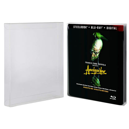 Viturio Protector Cases for BLU-RAY, Steelbooks, PS3, PS4, Xbox ONE - Clear, 10 Pack