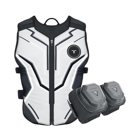 bHaptics TactSuit Air & Sleeve Bundle - Complete VR Experience, Ash Color, Model 8809669640501