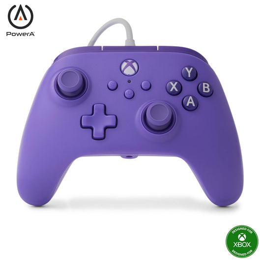 PowerA Wired Controller for Xbox Series X|S - Violet  gamepad  video game/gaming controller  works with Xbox One  Officially Licensed