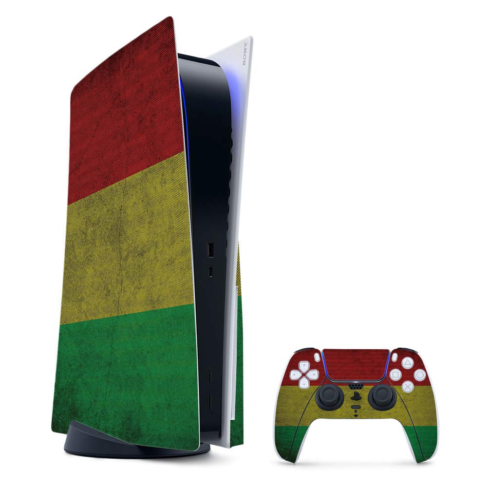 MightySkins Gaming Skin for PS5 / Playstation 5 Bundle - Yeah Mon | Protective Viny wrap | Easy to Apply and Change Style | Made in The USA