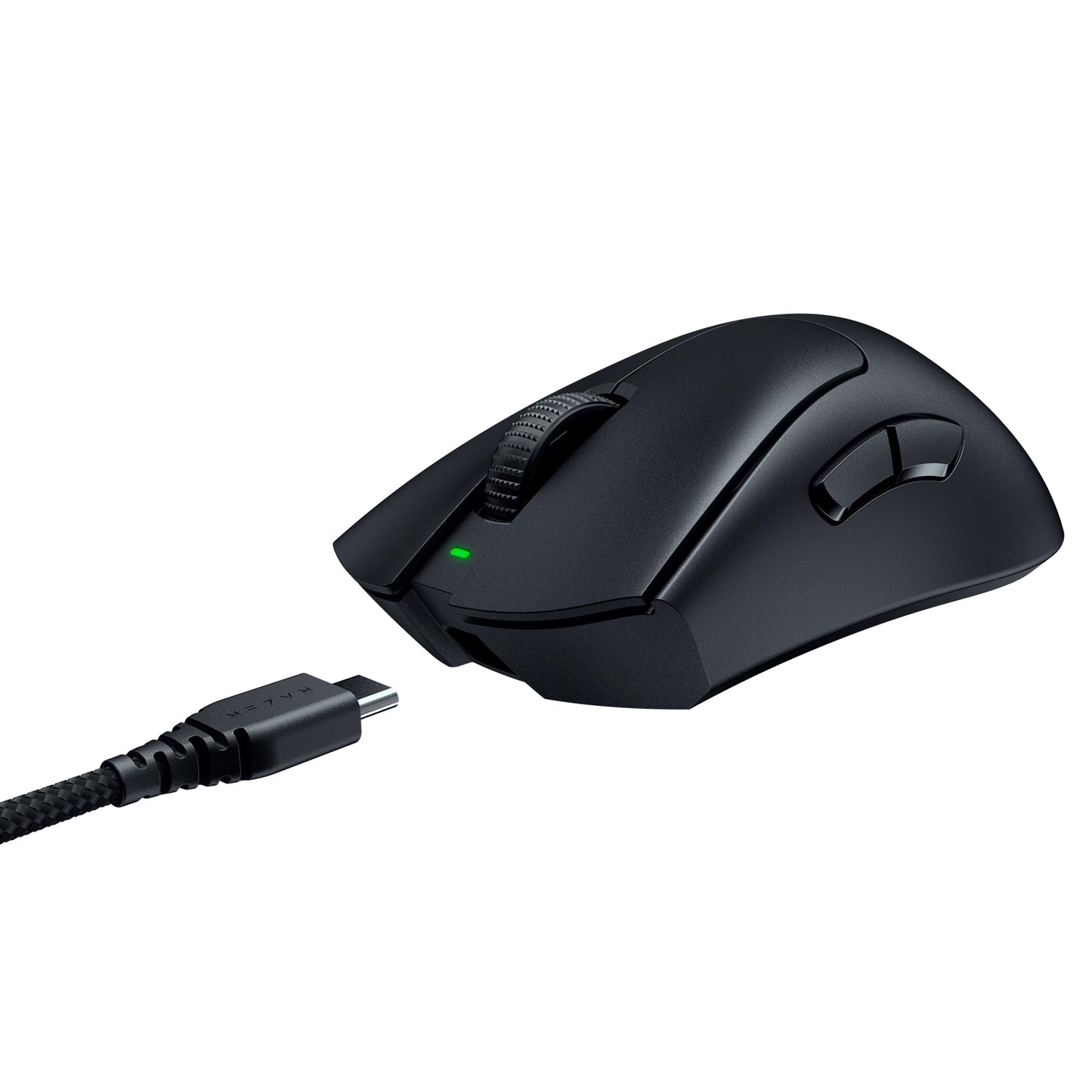 Razer DeathAdder V3 Pro Gaming Mouse - 63g Ultra Lightweight, Focus Pro 30K Sensor, Black, Wireless, 5 Programmable Buttons, Model RZ01-04630100