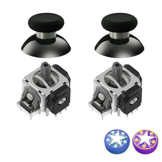 AKNES GuliKit TMR Electromagnetic Joysticks Replacement for DualSense PS5 / PS5 Edge Controller  Thumbstick Grips for PlayStation 5 Controller  Thumbstick Caps Included