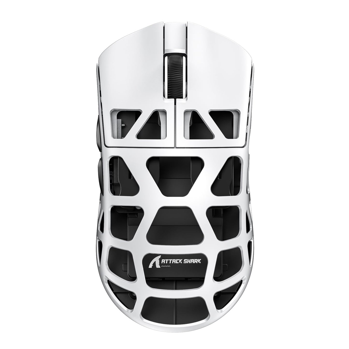 ATTACK SHARK R3 46g Superlight Magnesium Alloy Wireless Gaming Mouse  BT/2.4Ghz/Wired Computer Mouse  8000Hz Wireless Polling Rate  PAW3395 26K DPI Sensor  Programmable Mice  PC/Laptop/Mac (White)