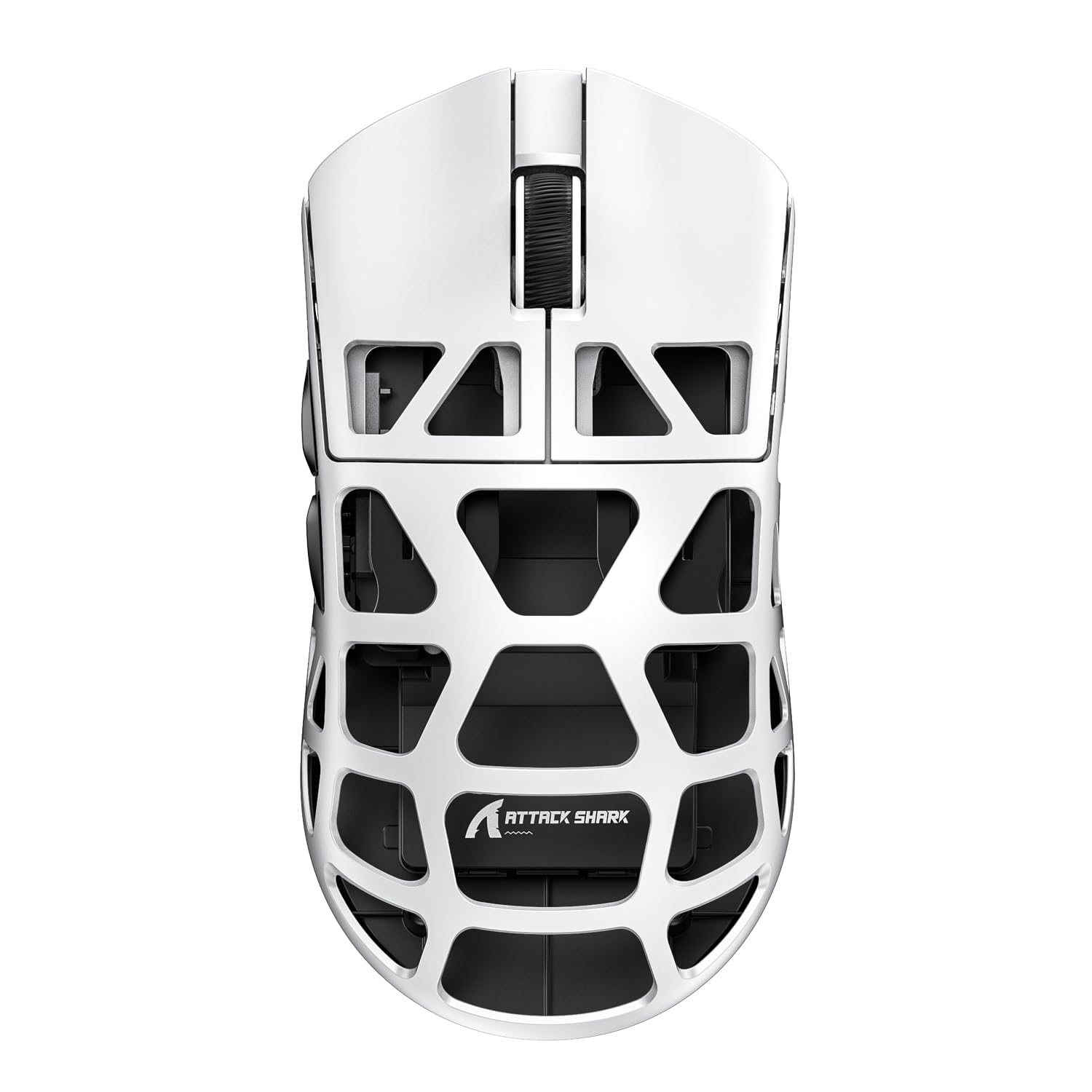 ATTACK SHARK R3 46g Superlight Magnesium Alloy Wireless Gaming Mouse  BT/2.4Ghz/Wired Computer Mouse  8000Hz Wireless Polling Rate  PAW3395 26K DPI Sensor  Programmable Mice  PC/Laptop/Mac (White)