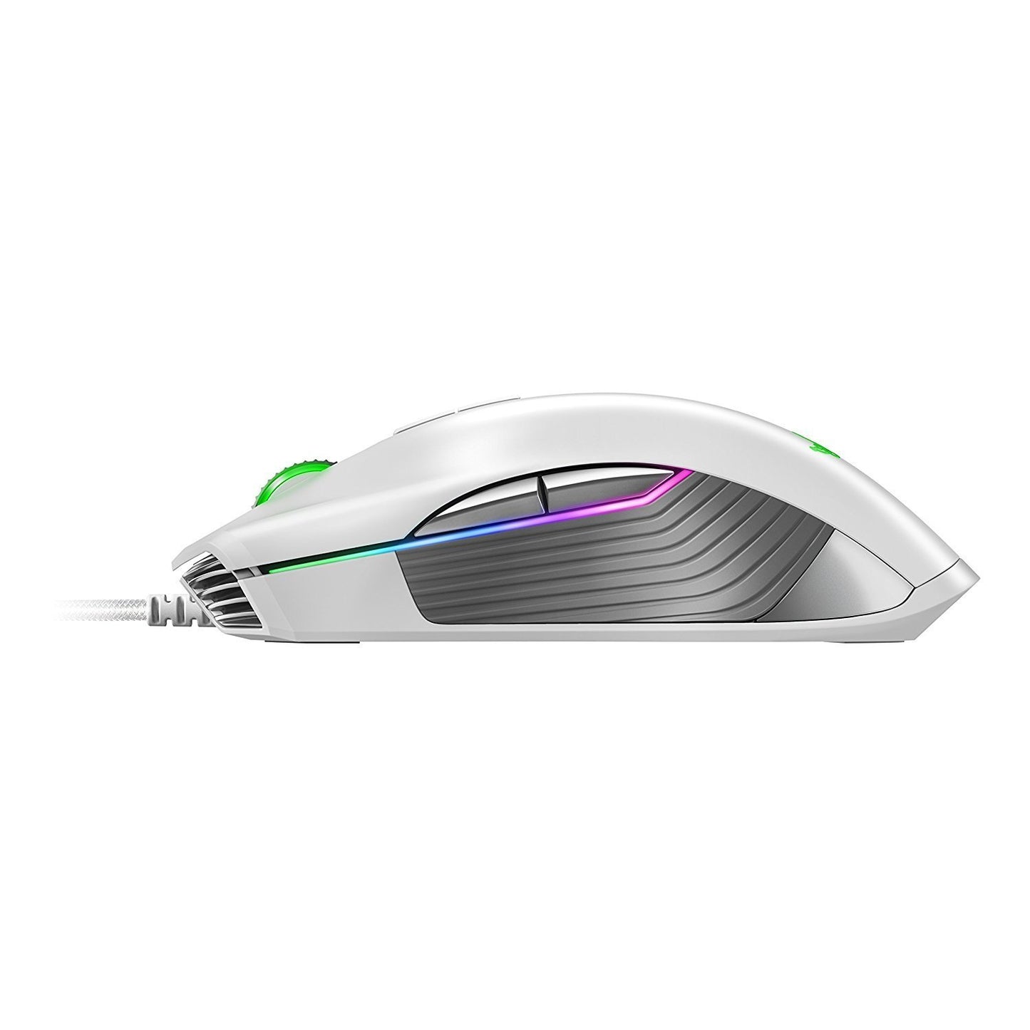 Razer Lancehead TE Gaming Mouse - 16,000 DPI, Chroma RGB, 8 Programmable Buttons, Mercury White, Model RZ01-02130200-R3M1