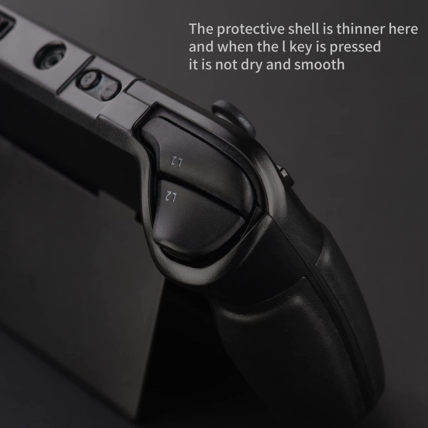 UYIYE Kickstand Case for Steam Deck - Protective, Reliable, Black, Model CASE-STEAM-FT02, Made of Acrylonitrile Butadiene Styrene