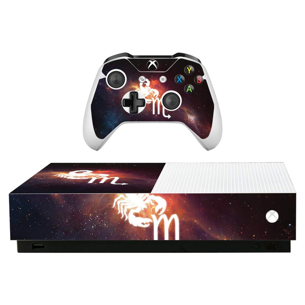 MightySkins Skin for Microsoft Xbox One S All-Digital Edition - Scorpio | Protective  Durable  and Unique Vinyl Decal wrap Cover | Easy to Apply  Remove  and Change Styles | Made in The USA