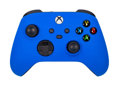 Crazy Controllerz Xbox Series X Soft Touch Controller - Cool Blue Color, Added Grip, Compatible with Xbox One, Series X, Series S