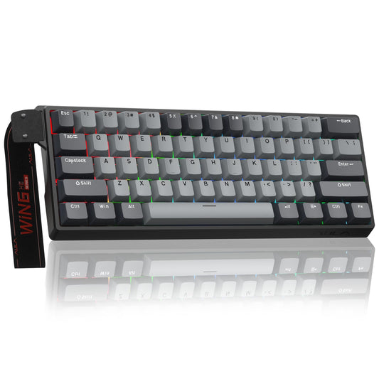 AULA WIN60 HE PRO 60% Mechanical Gaming Keyboard Wired  Magnetic Switch Hot Swappable  Adjustable Actuation Rapid Trigger Mode  8000Hz Polling Rate  RGB Small Keyboard 60 Percent Compact Design for PC