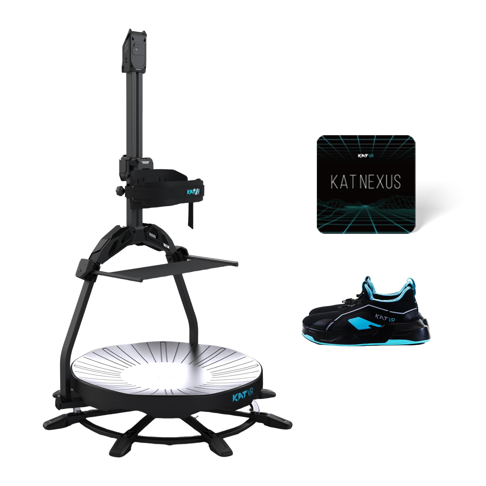 KAT Walk C2 VR Series | 360 Omnidirectional Walking Pad & Accessories for Immersive VR Gaming & Fitness | Compatible with SteamVR  Quest  Oculus | Core with Seated Module | US Size 14