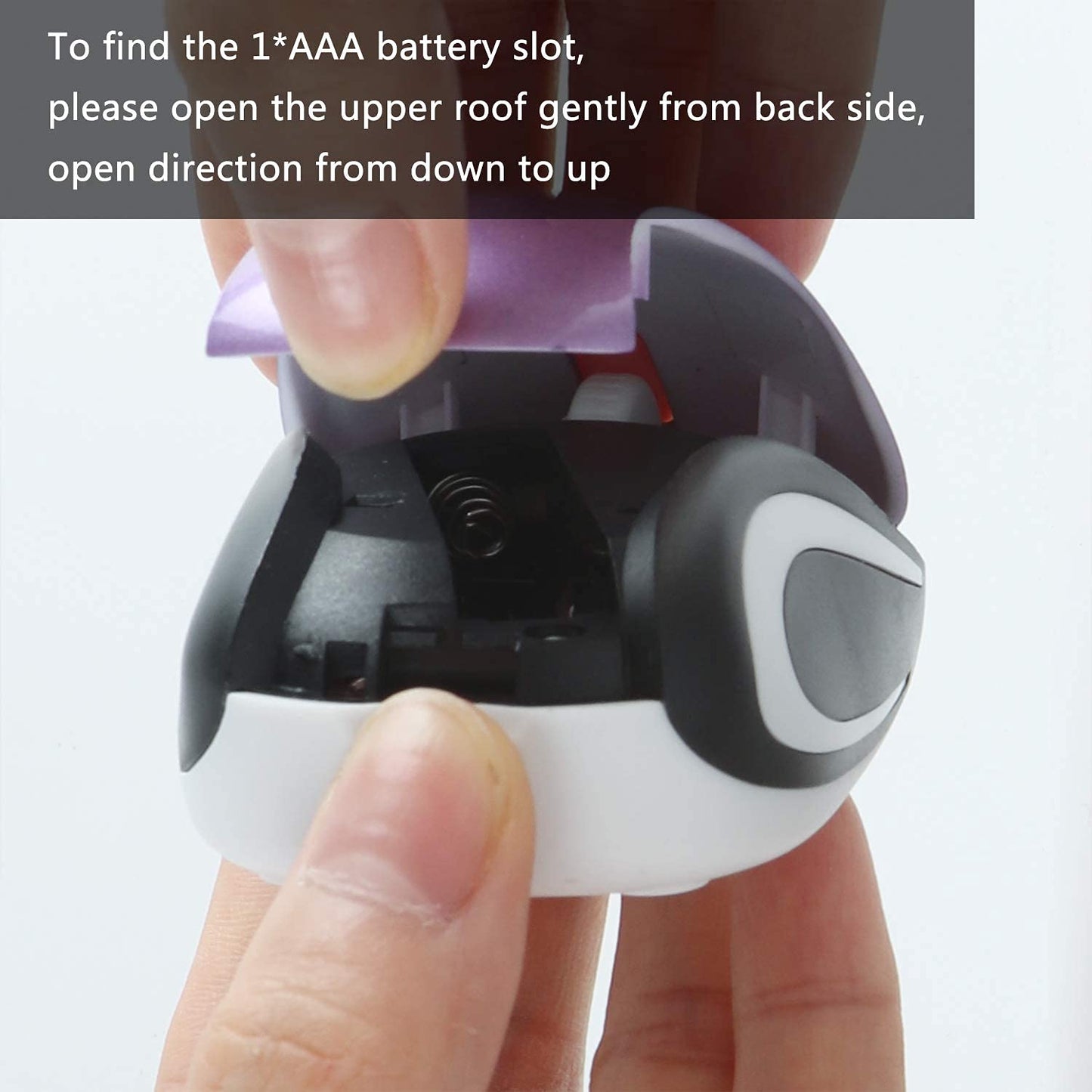 elec Space Mini Wireless Mouse for Kids, Portable Cordless Travel Mouse, Purple, Ideal for Ages 3-7, USB Receiver for PC/Laptop