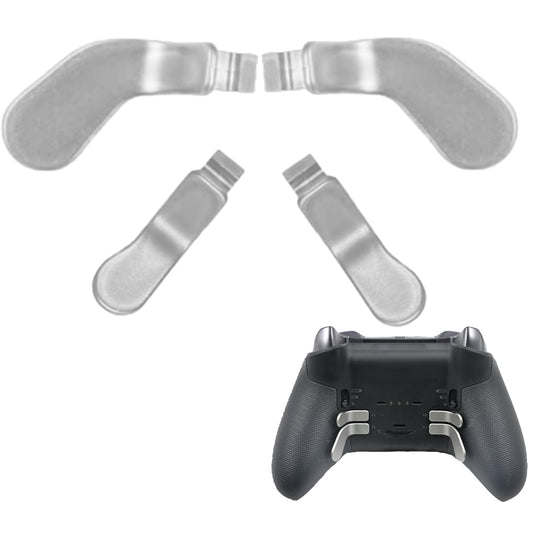 Anglepingping 4 PCS Elite Controller Paddles for Xbox One Elite Controller Series 2 Model 1797/1698 Stainless Steel Replacement Parts for Xbox Elite Controller Series 2 Core(Silver)
