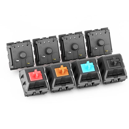 DRAOZA Kailh KT MX 3-Pin Switches for Gaming Keyboards, 72PCS, KT Brown, Compatible with Cherry MX