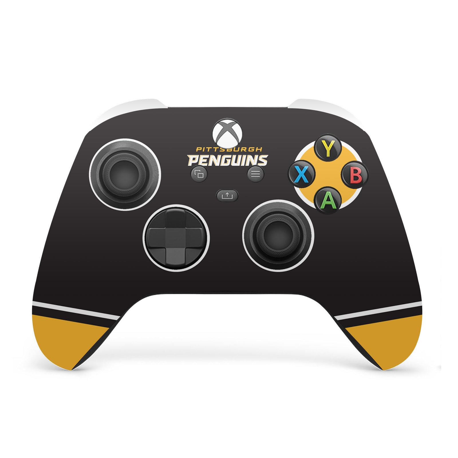 Head Case Designs Officially Licensed NHL Oversized Pittsburgh Penguins Vinyl Sticker Gaming Skin Decal Cover Compatible With Xbox Series X/S Controller